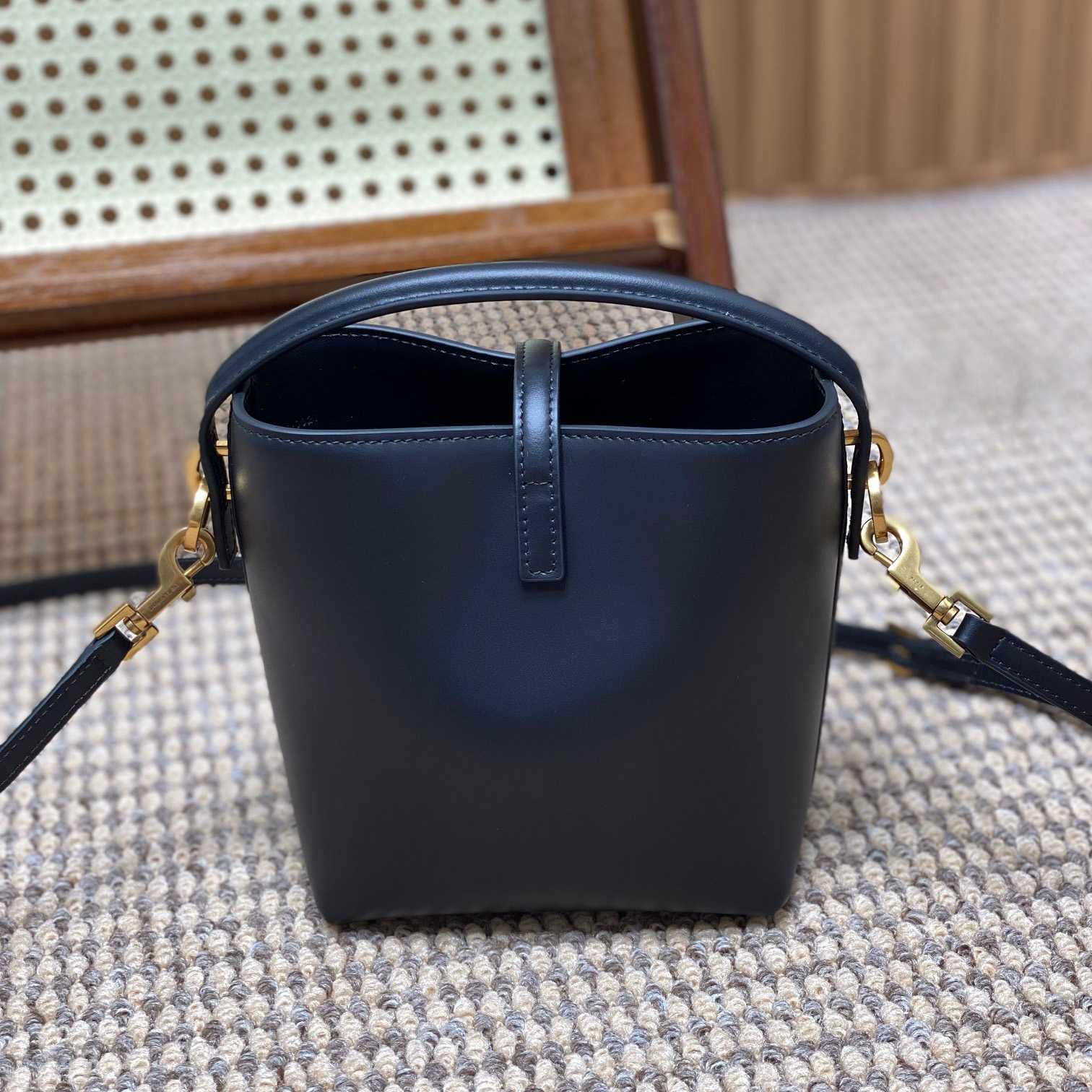 Saint Laurent Le 37 Mini In Shiny Leather - DopestKickz