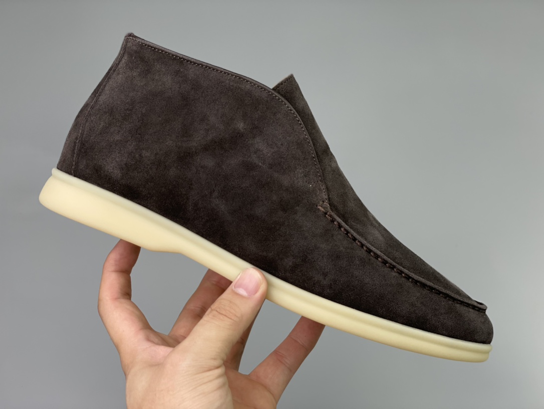 Loro Piana White Sole Summer Walk Loafers In Brown - DopestKickz