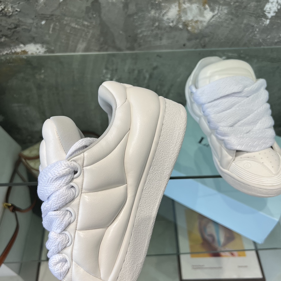 Lanvin Leather Curb XL Sneakers - DopestKickz