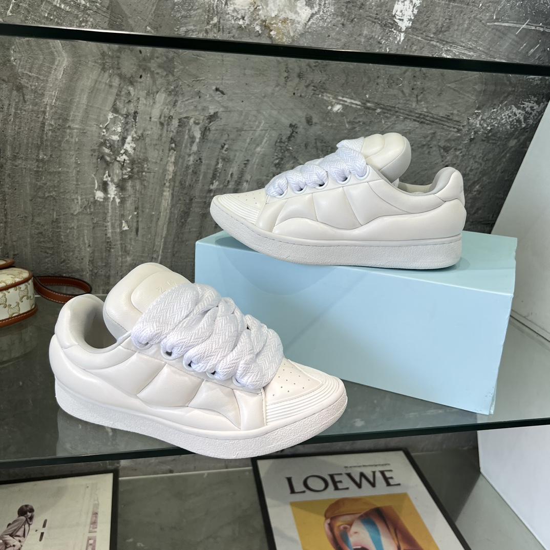 Lanvin Leather Curb XL Sneakers - DopestKickz