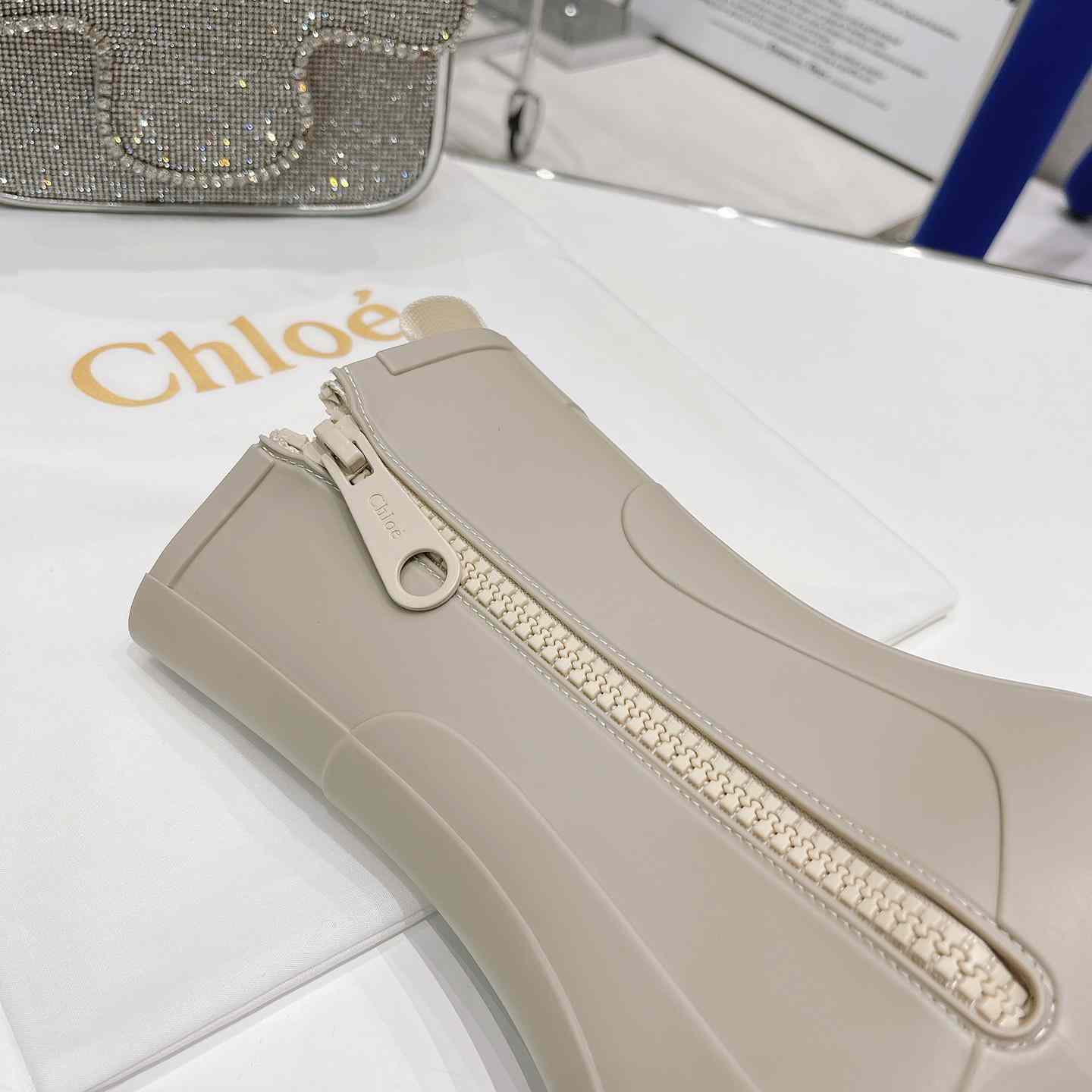 Chloe Debossed-logo Chunky Boots - DopestKickz