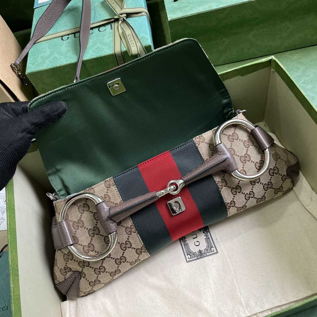 Gucci Horsebit Chain Medium Shoulder Bag (38x 15x 16cm) - DopestKickz
