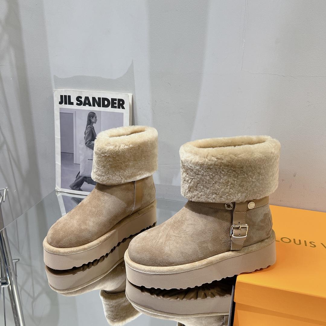 Louis Vuitton Aspen Platform Ankle Boot   - DopestKickz