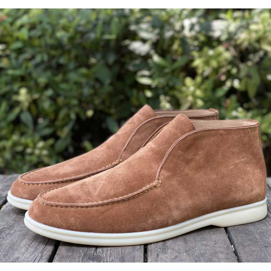 Loro Piana White Sole Summer Walk Loafers - DopestKickz