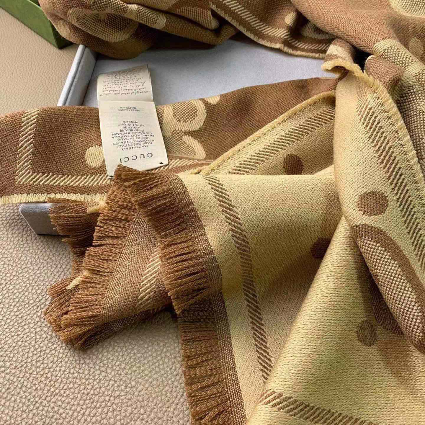 Gucci GG Pattern Scarf - DopestKickz