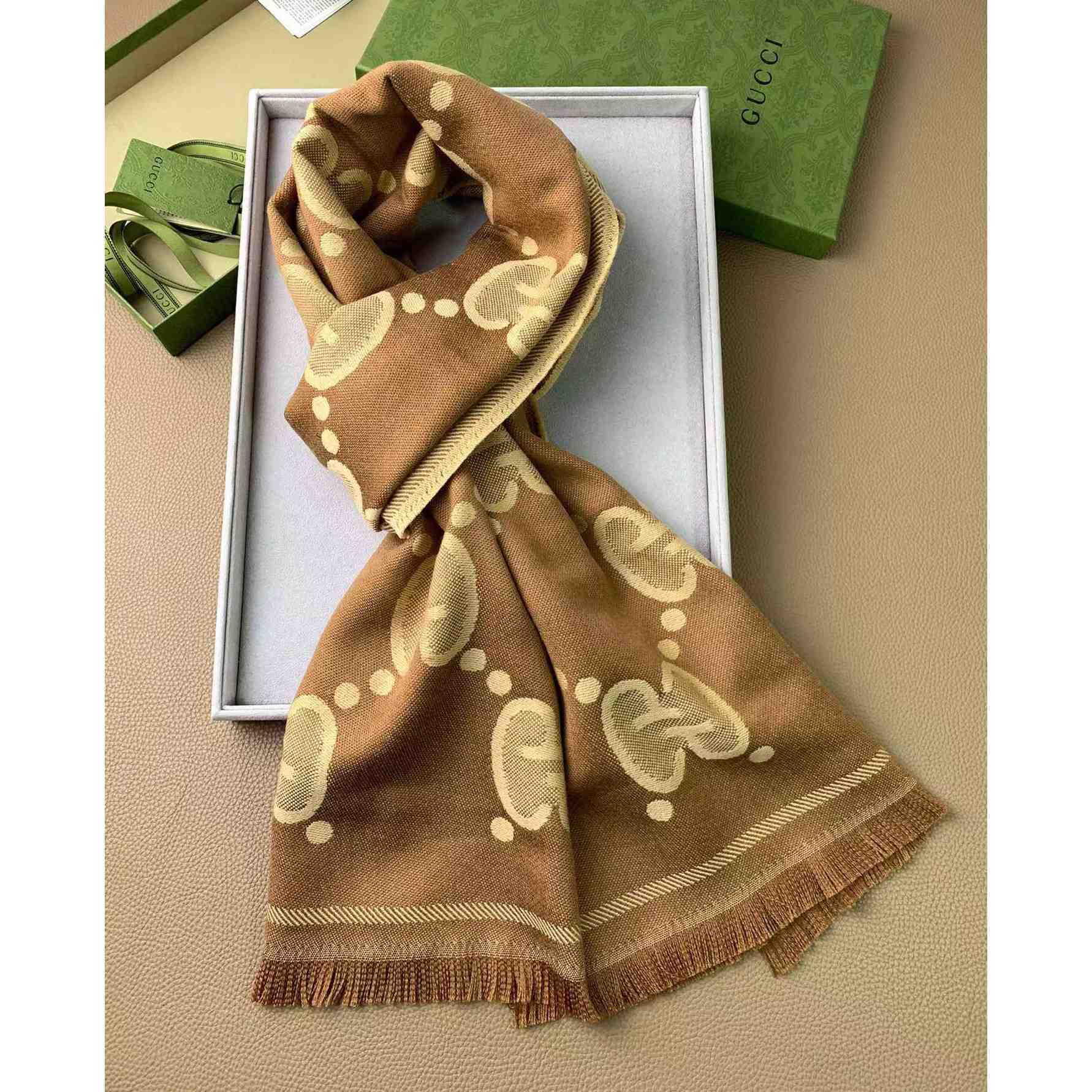 Gucci GG Pattern Scarf - DopestKickz