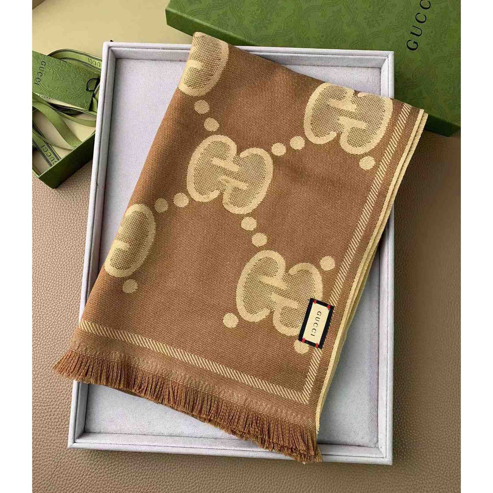Gucci GG Pattern Scarf - DopestKickz