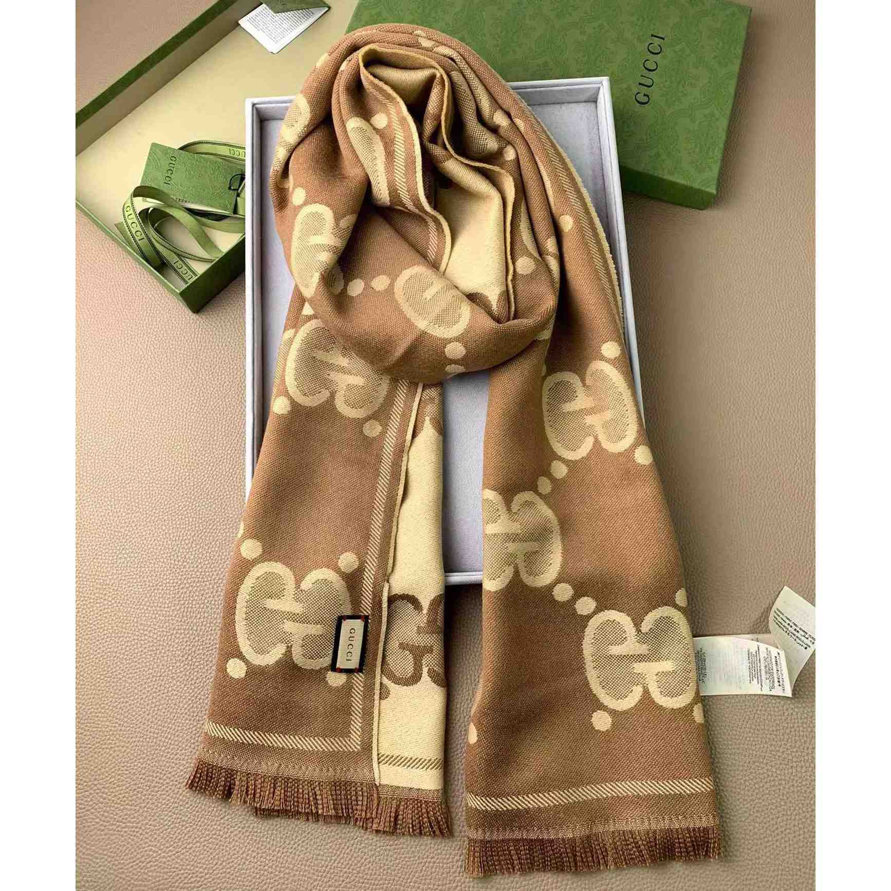 Gucci GG Pattern Scarf - DopestKickz