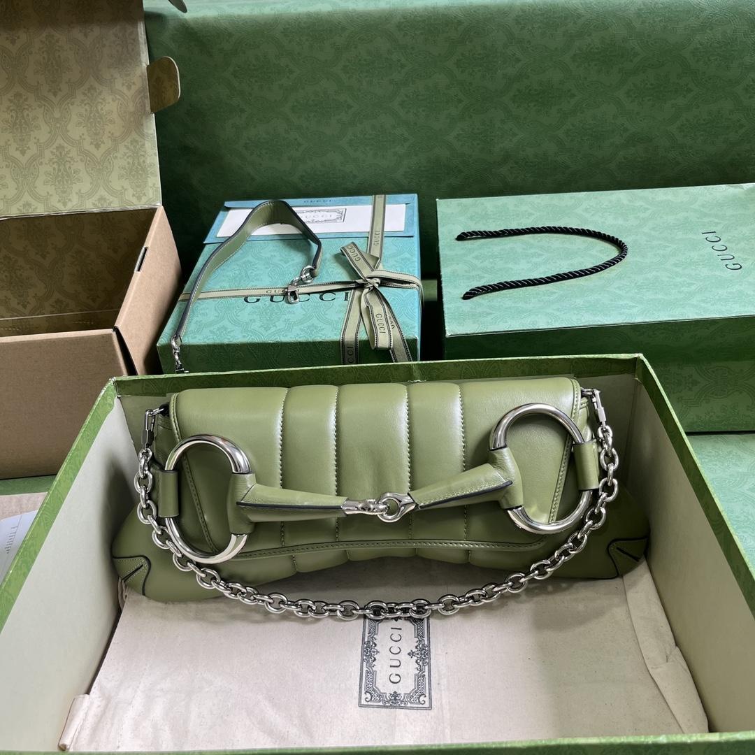Gucci Horsebit Chain Medium Shoulder Bag (38x 15x 16cm) - DopestKickz