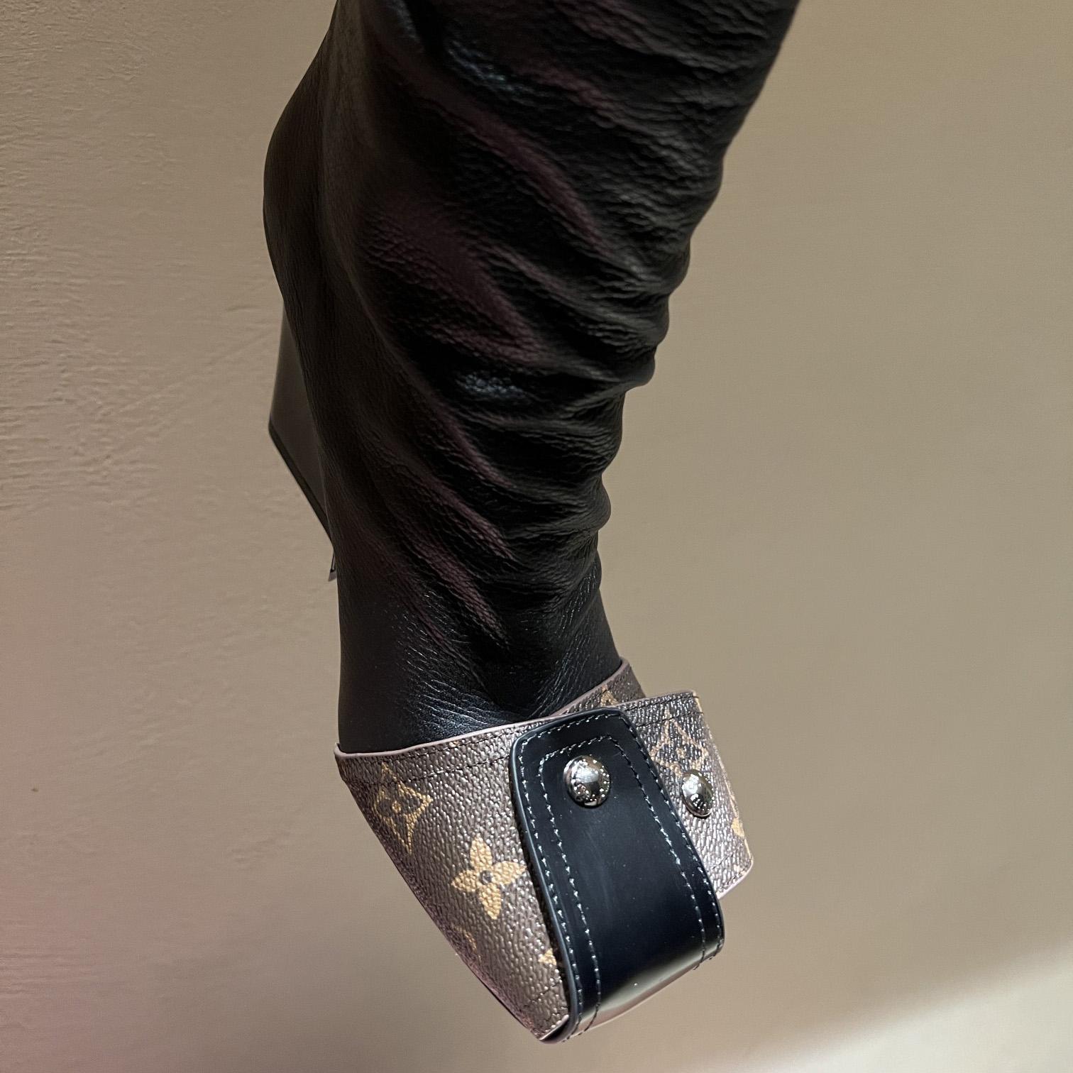 Louis Vuitton Patti Wedge Half Boot - DopestKickz