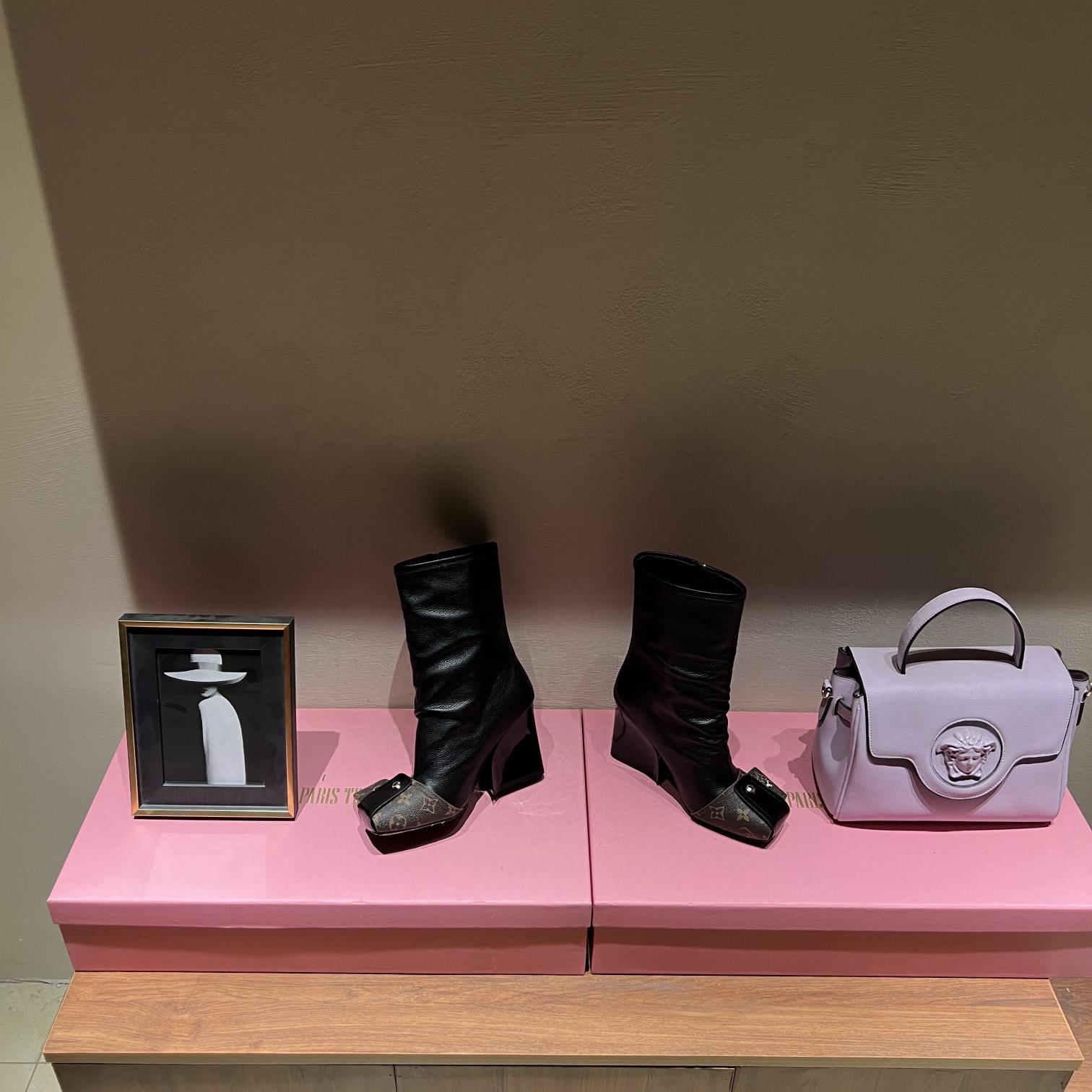 Louis Vuitton Patti Wedge Half Boot - DopestKickz