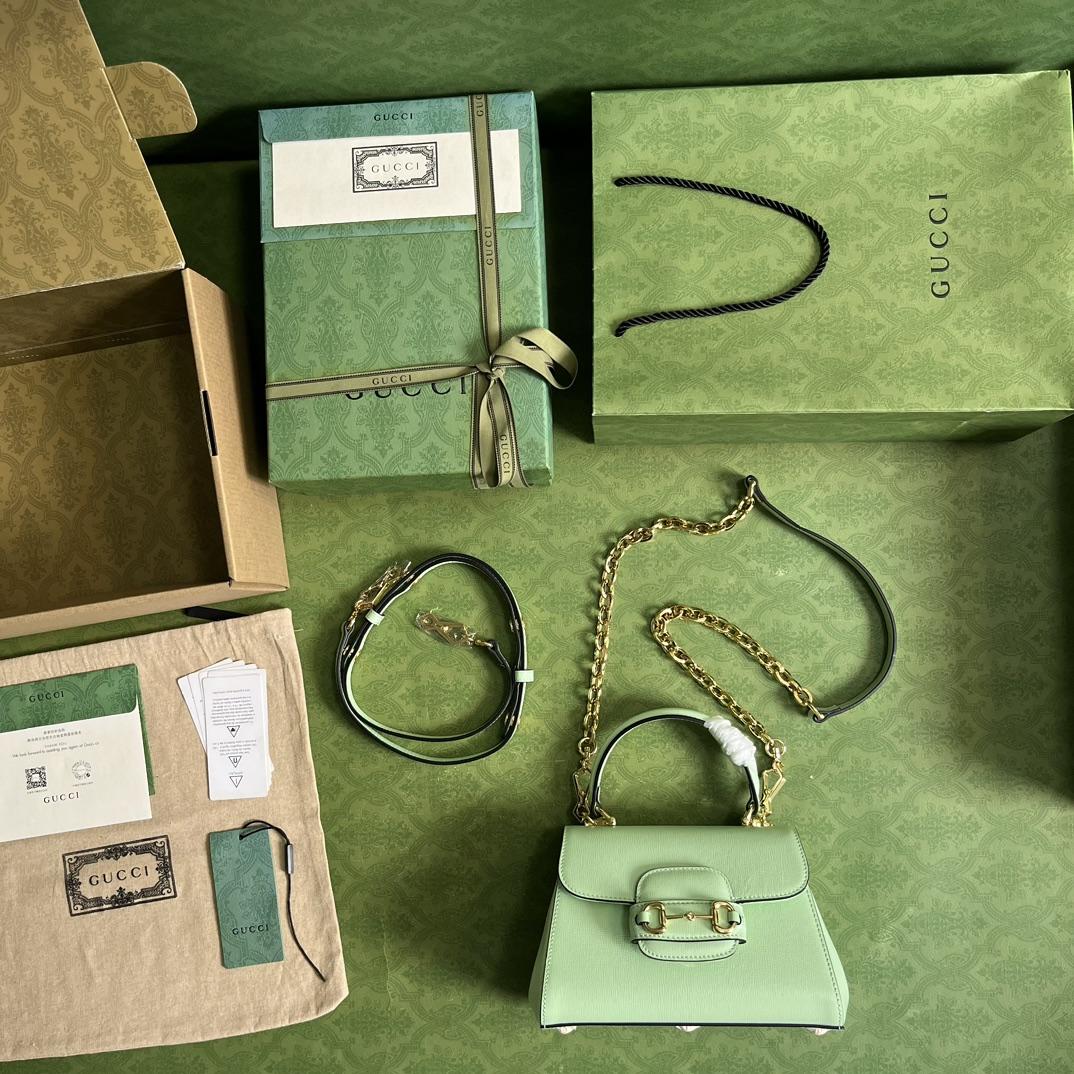 Gucci Horsebit 1955 Mini Top Handle Bag(22x16x10.5cm) - DopestKickz