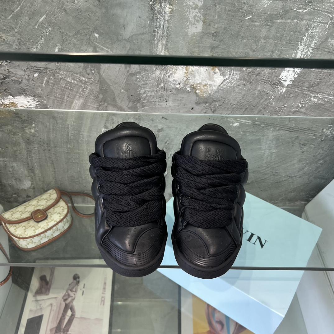 Lanvin Leather Curb XL Sneakers - DopestKickz