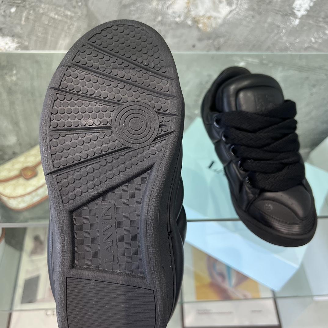 Lanvin Leather Curb XL Sneakers - DopestKickz