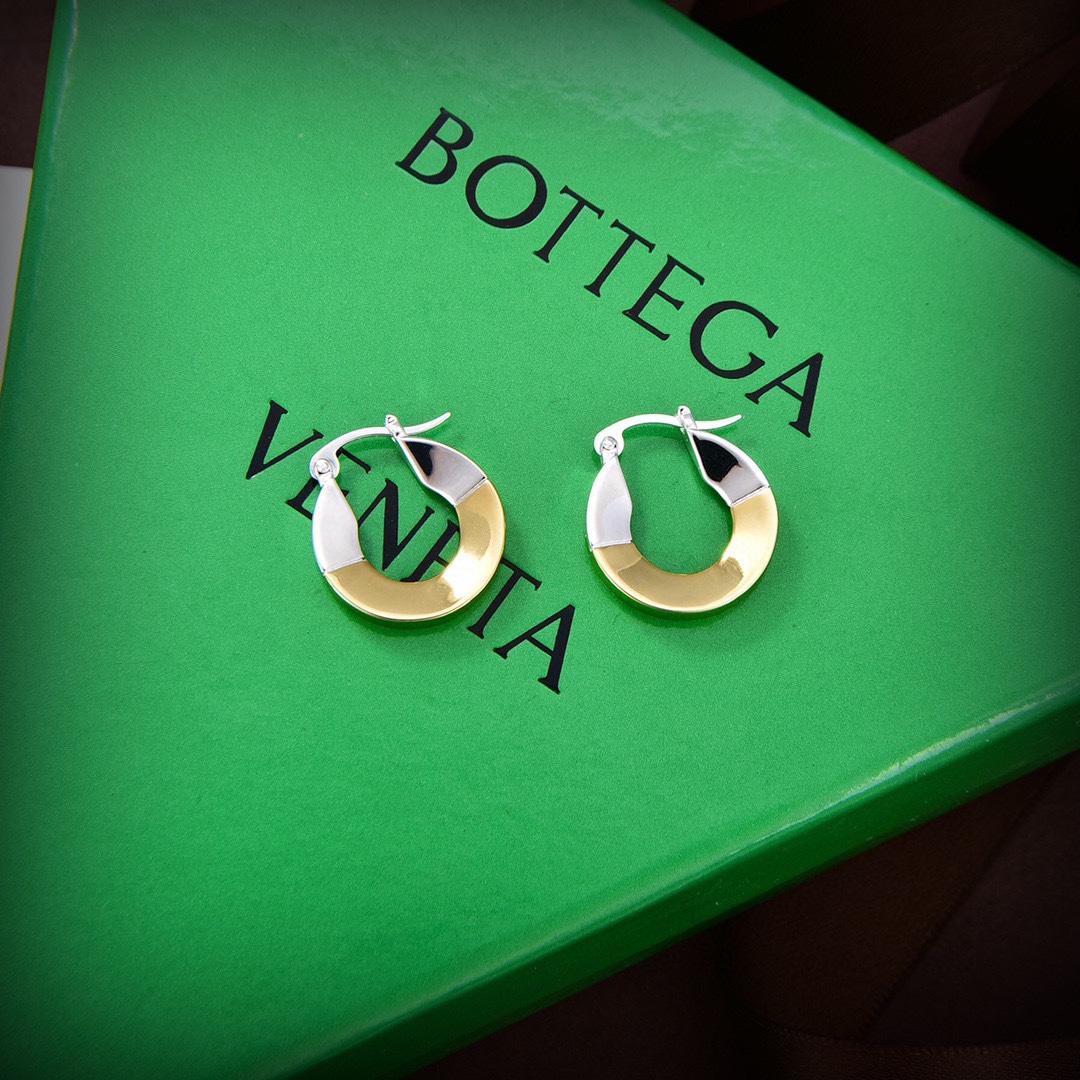 Bottega Veneta Joint Hoop Earrings - DopestKickz