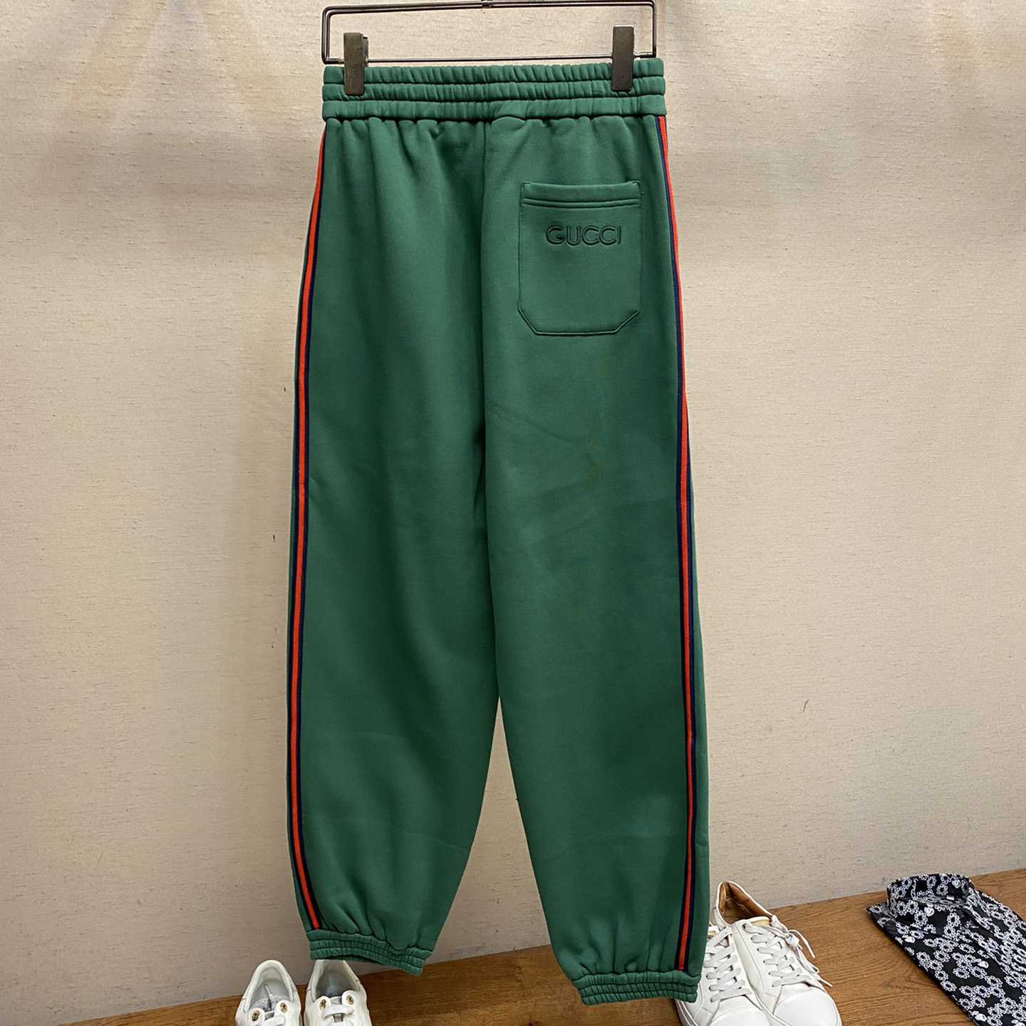 Gucci Cotton Jersey Track Pant With Web - DopestKickz