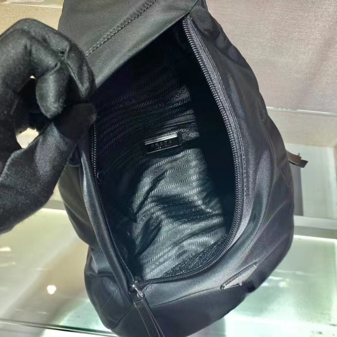 Prada Re-Nylon And Leather Backpack - DopestKickz