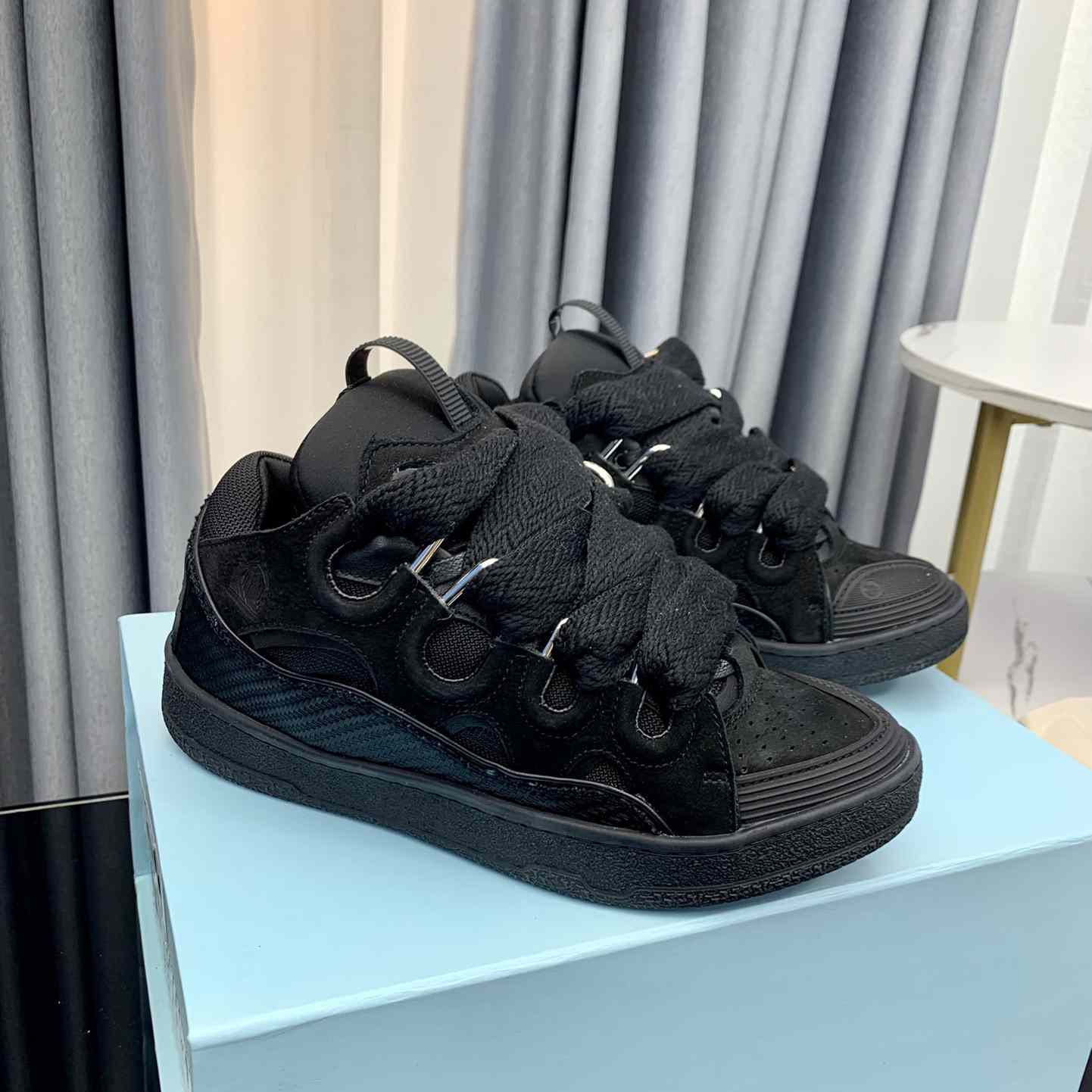 Lanvin Low-top Curb Zig Zag-laces Sneakers - DopestKickz