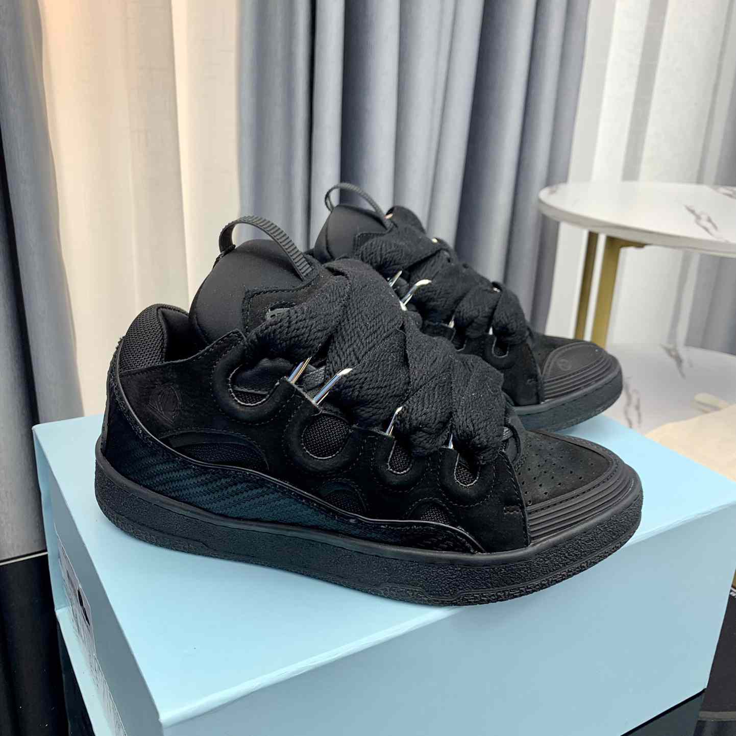 Lanvin Low-top Curb Zig Zag-laces Sneakers - DopestKickz