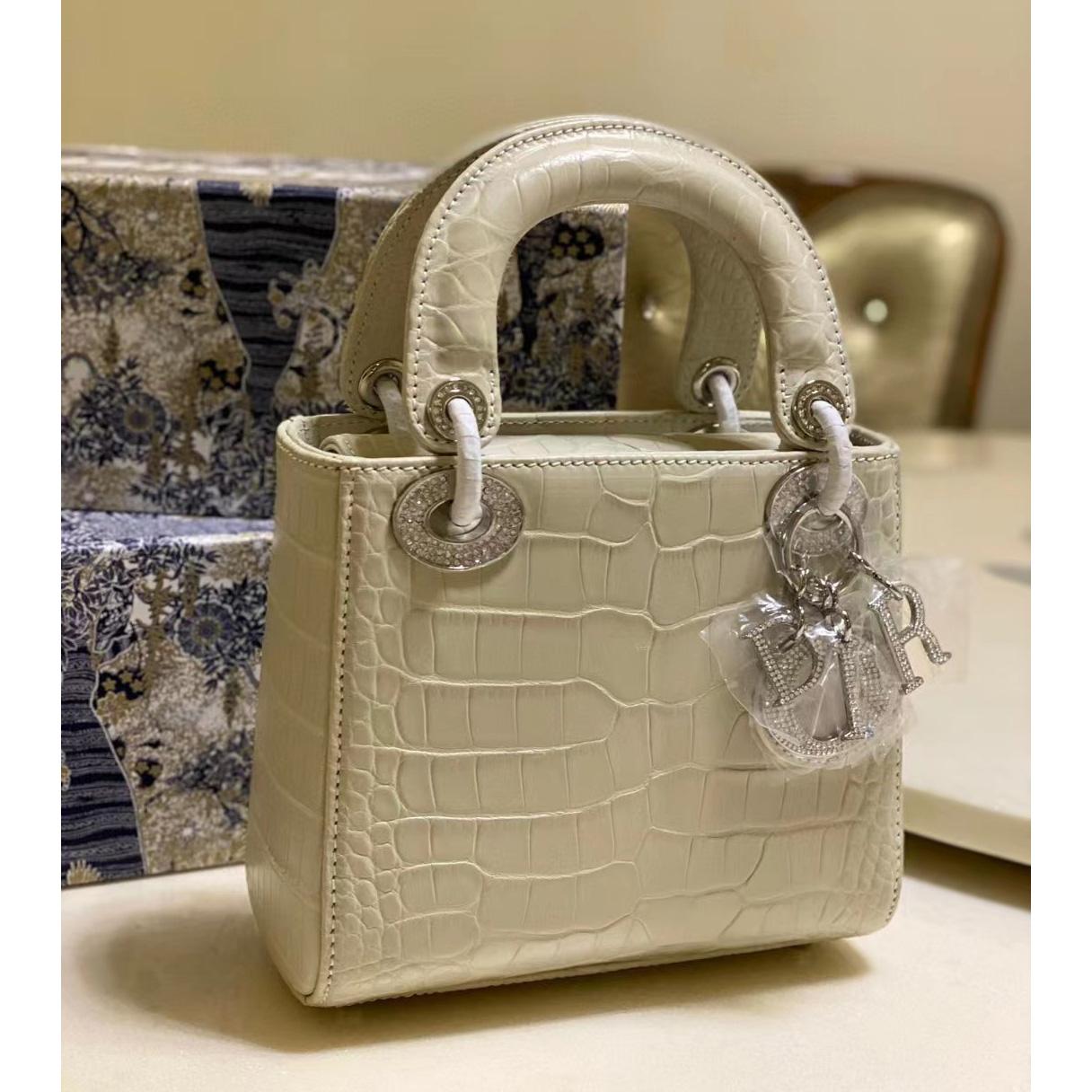 Dior Alligator Mini Lady Dior Bag (17-15-7cm) - DopestKickz