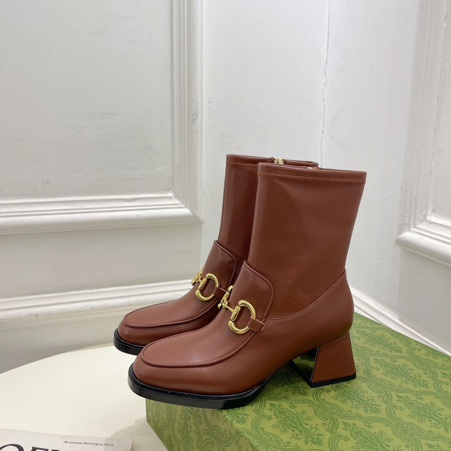 Gucci Women's Boots With Horsebit - DopestKickz
