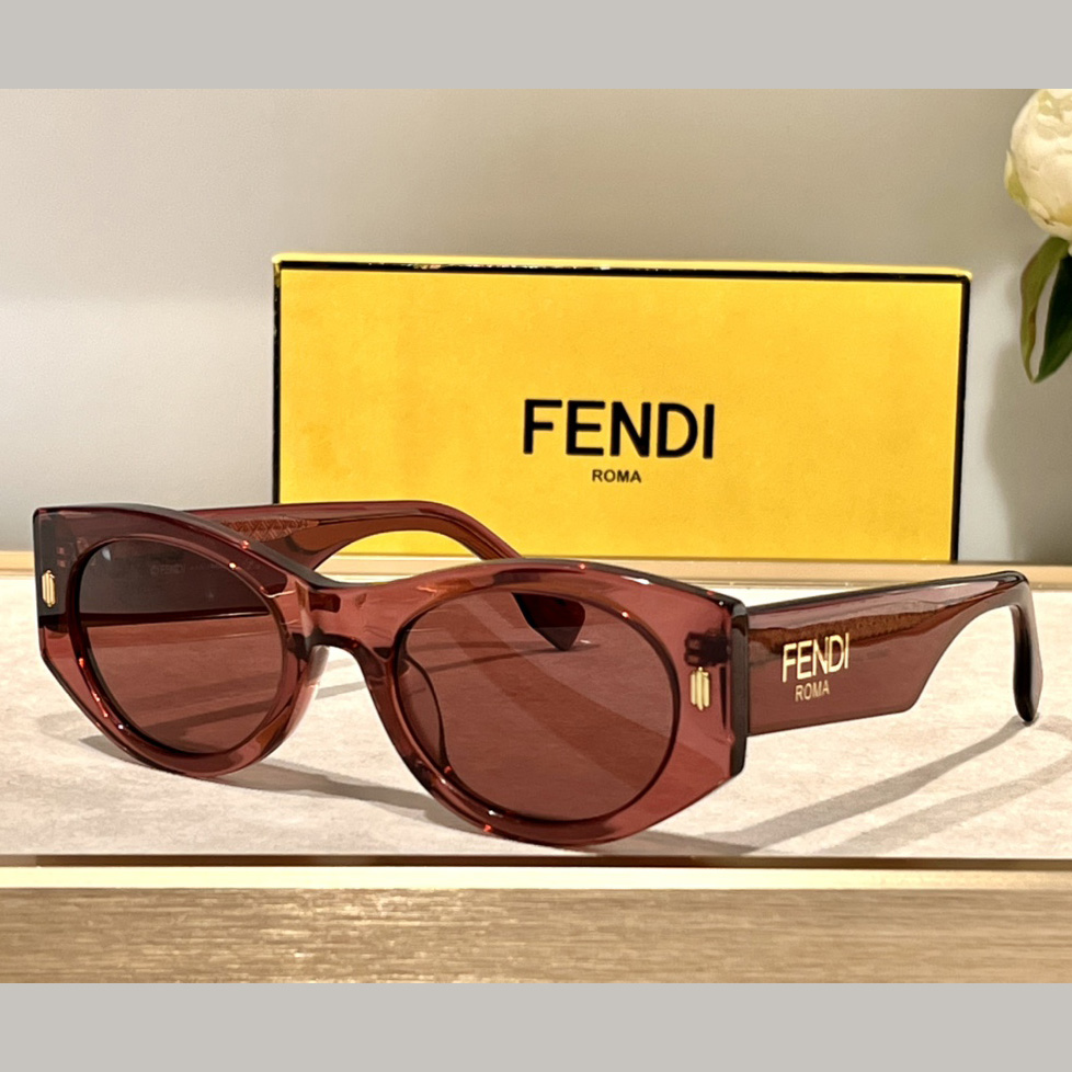 Fendi Roma Purple Acetate Sunglasses   FE40125F  - DopestKickz