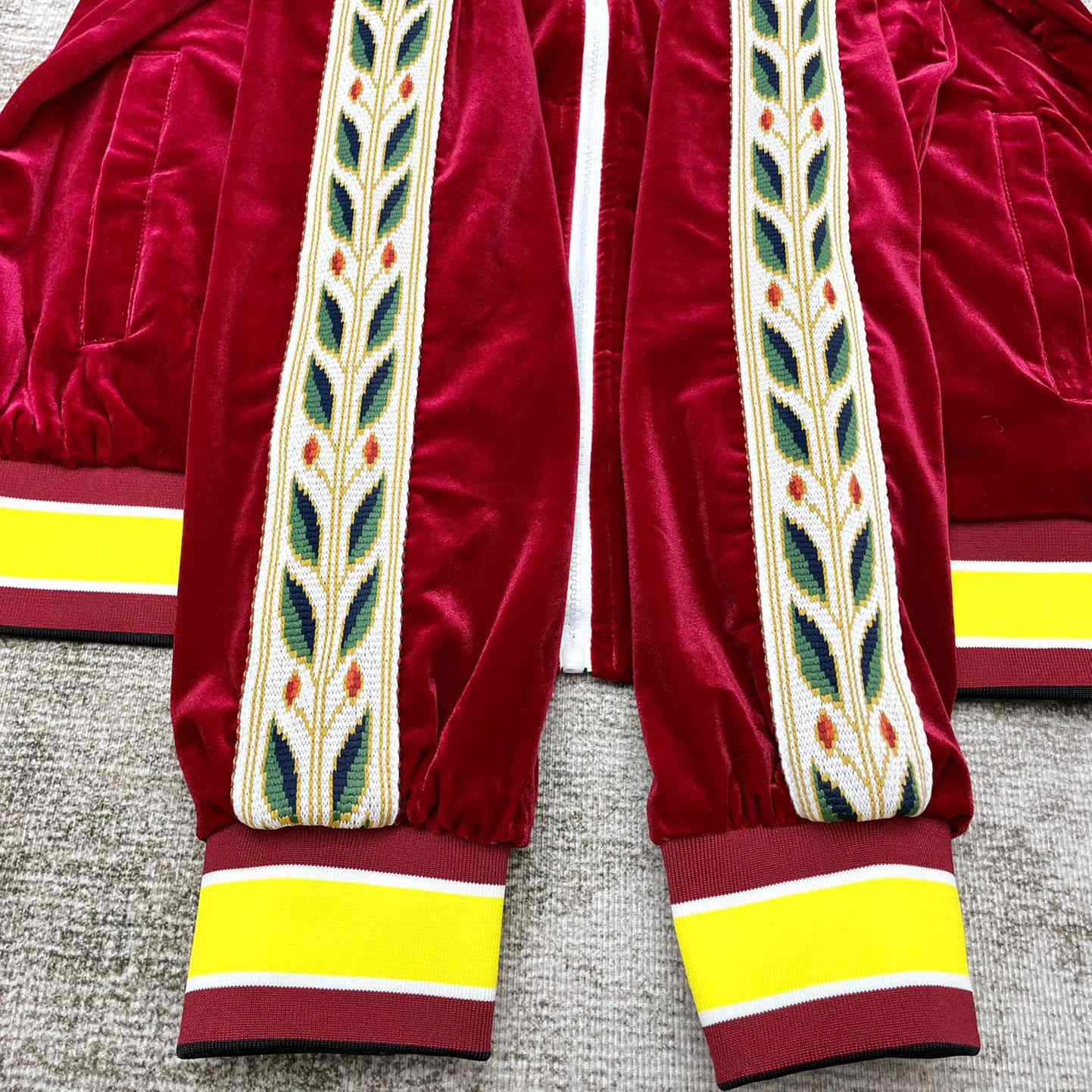 Casablanca Laurel Logo Patch Zipped Track Jacket - DopestKickz