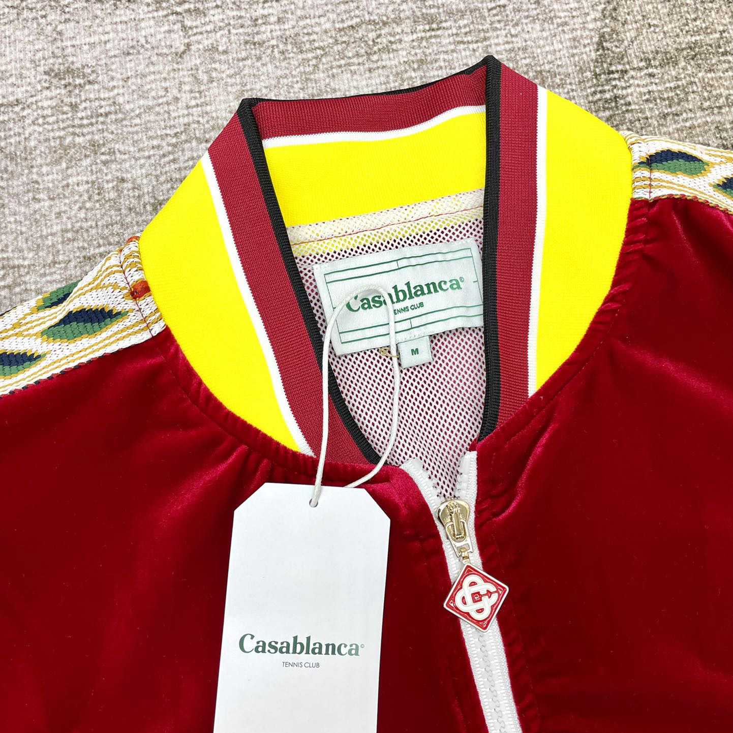 Casablanca Laurel Logo Patch Zipped Track Jacket - DopestKickz