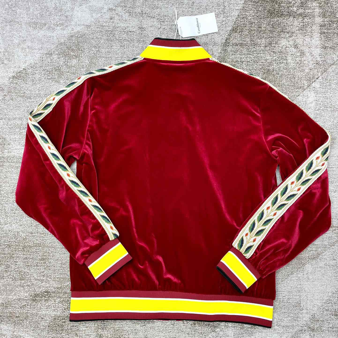 Casablanca Laurel Logo Patch Zipped Track Jacket - DopestKickz