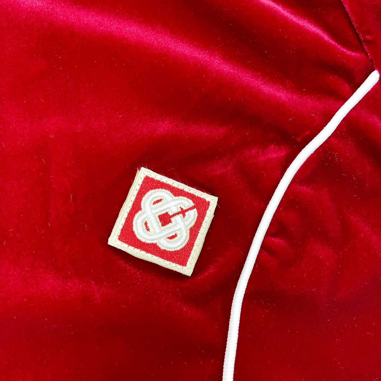 Casablanca Laurel Logo Patch Zipped Track Jacket - DopestKickz