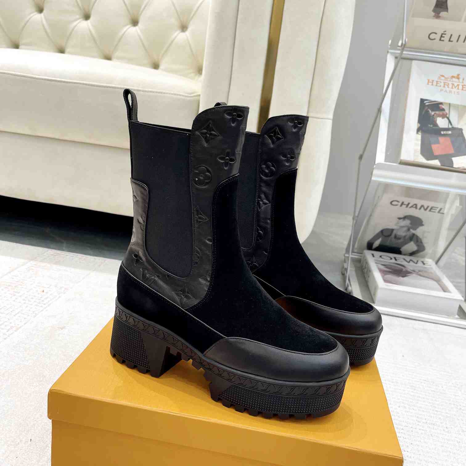 Louis Vuitton Laureate Platform Chelsea Boot - DopestKickz