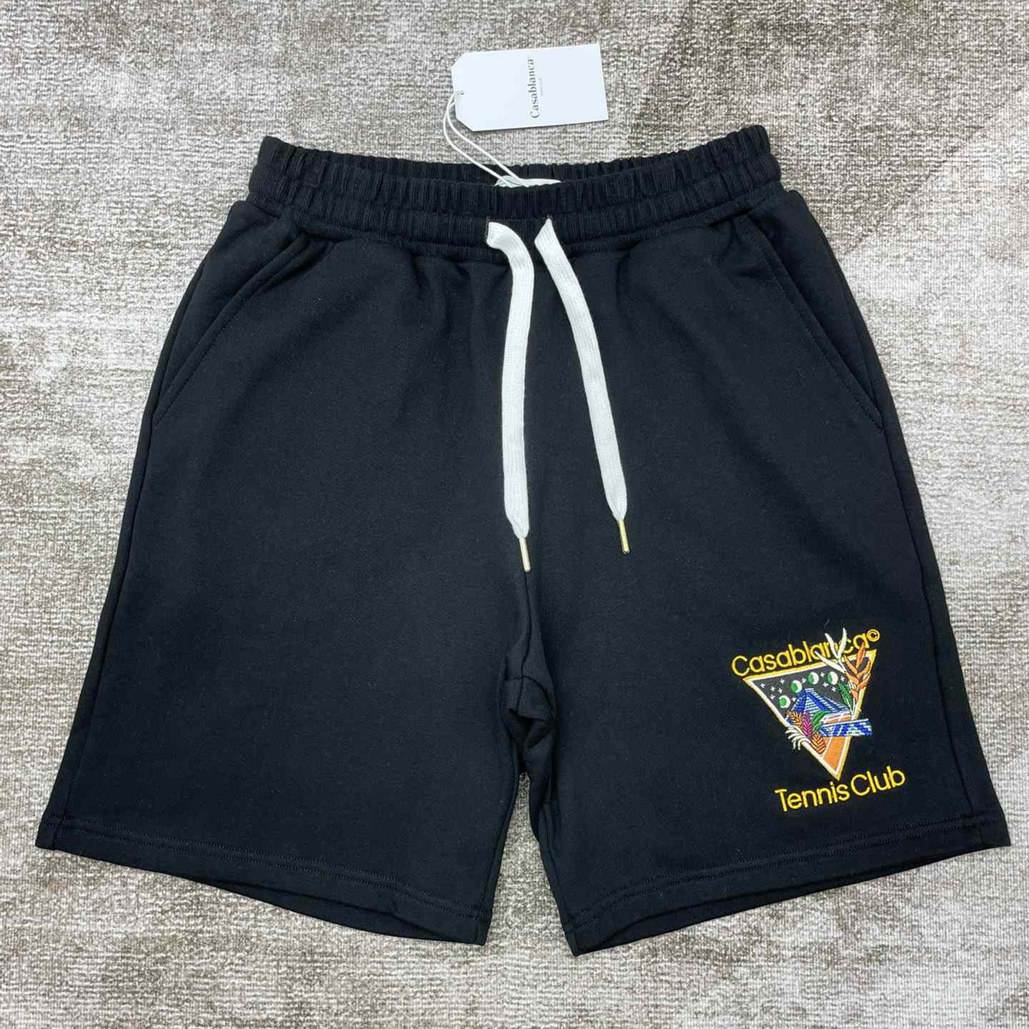 Casablanca Tennis Club Icon Embroidered Shorts  - DopestKickz