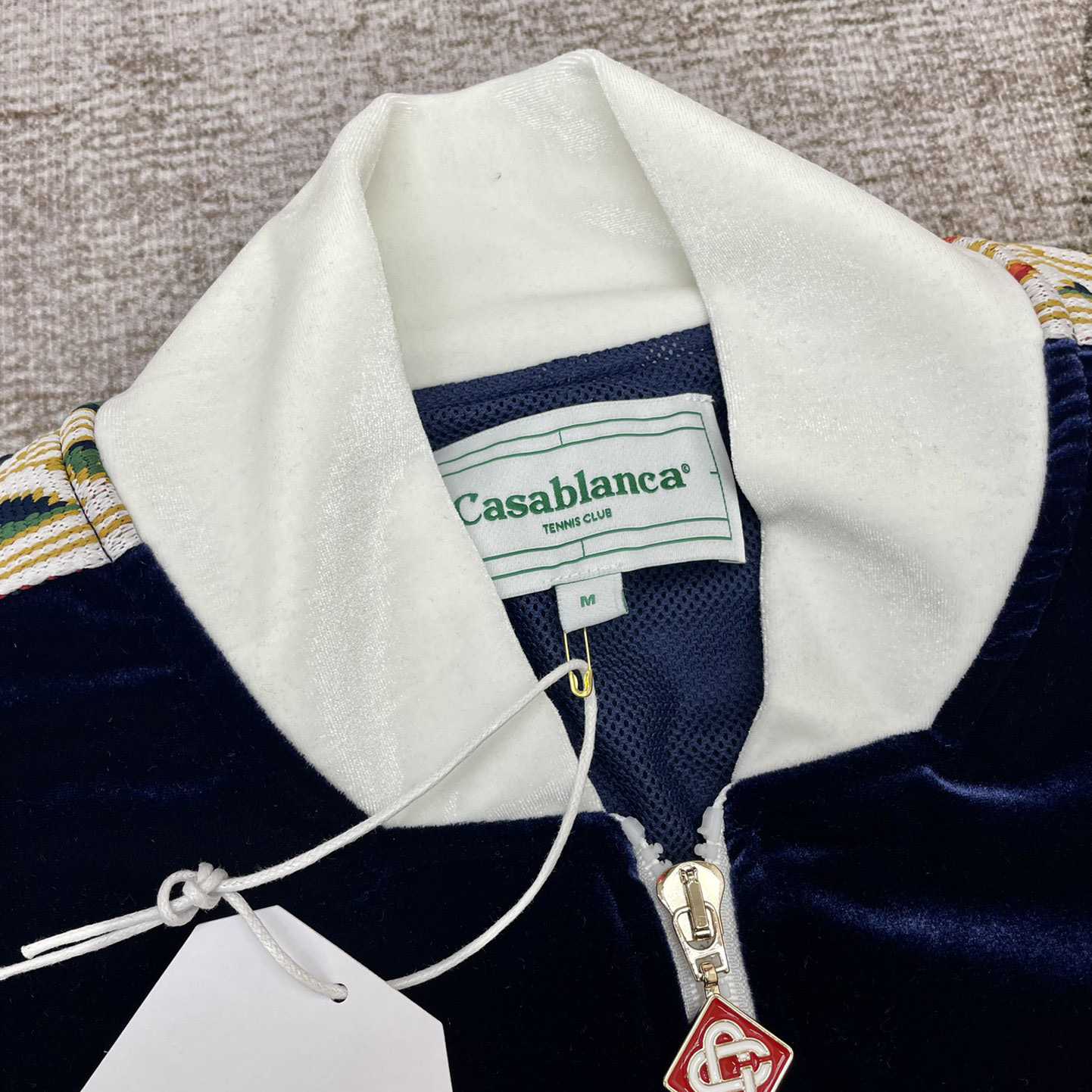 Casablanca Laurel Logo Patch Zipped Track Jacket - DopestKickz