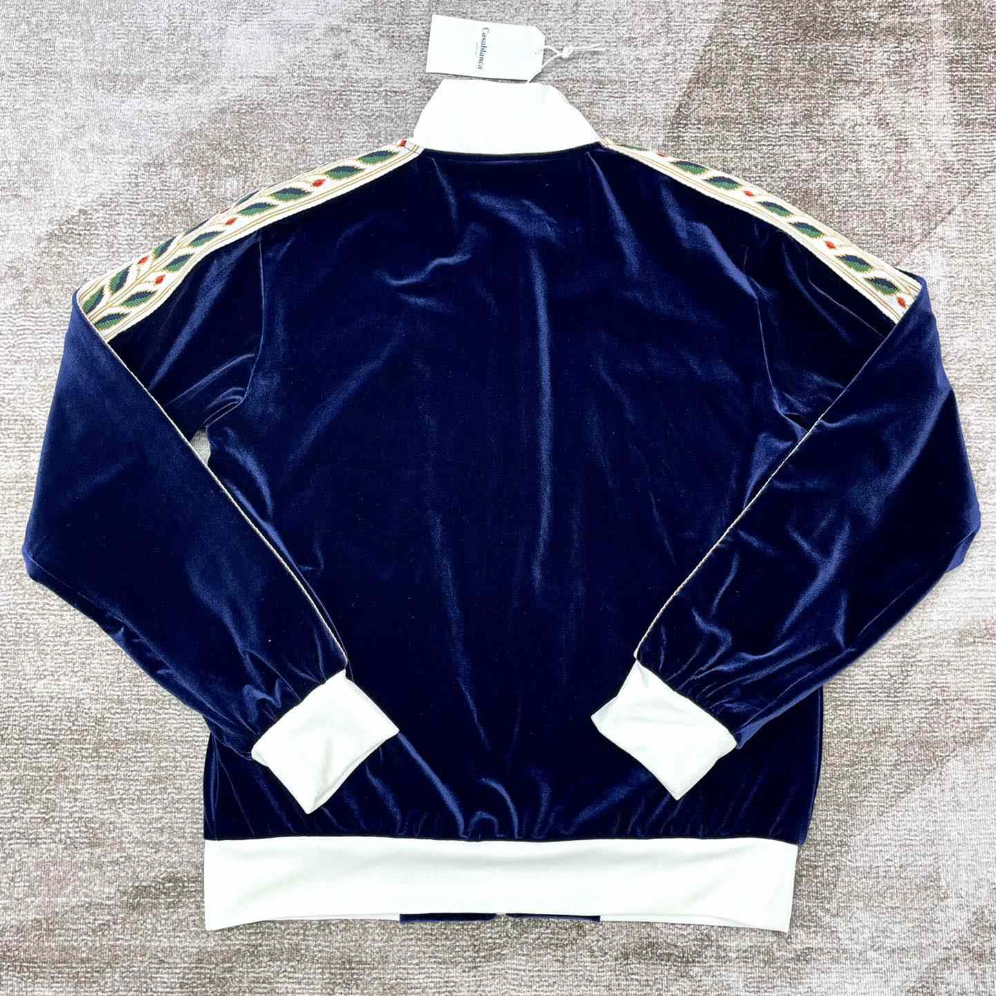Casablanca Laurel Logo Patch Zipped Track Jacket - DopestKickz