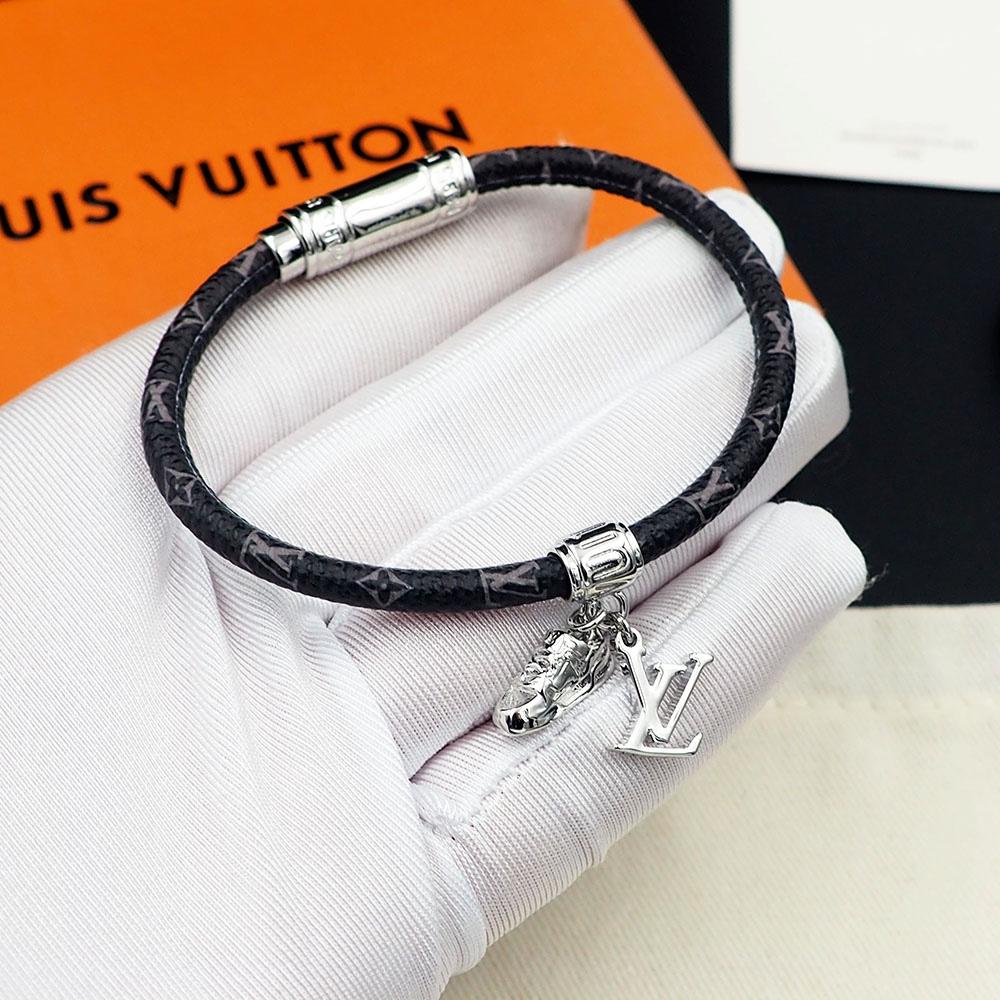 Louis Vuitto LV Icon Trainer Leather Bracelet   M8343 - DopestKickz