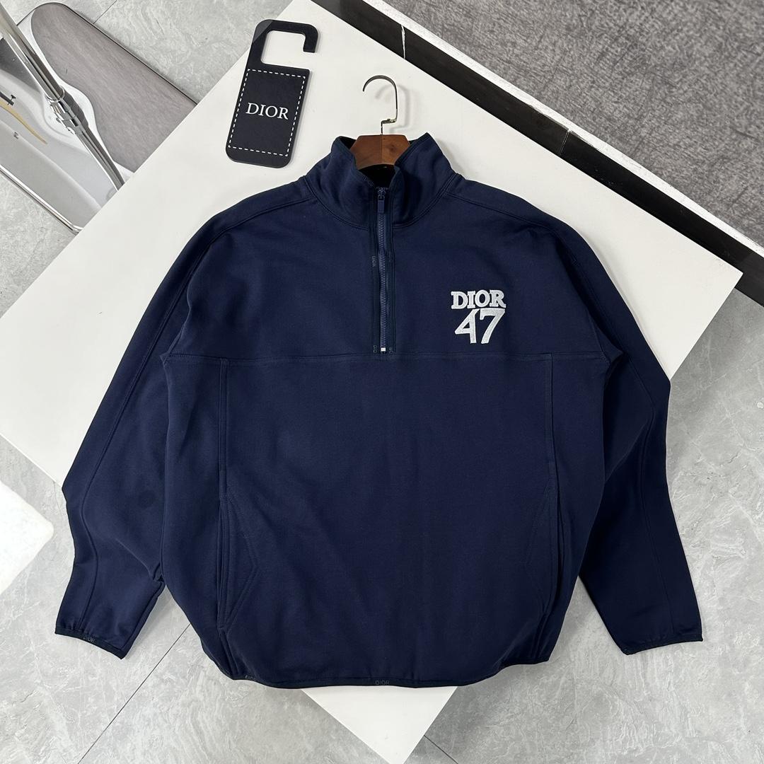 Dior Regular-fit Sweater With Stand Collar - DopestKickz