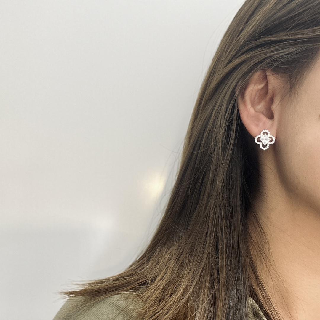 Louis Vuitton Monogram Earrings - DopestKickz