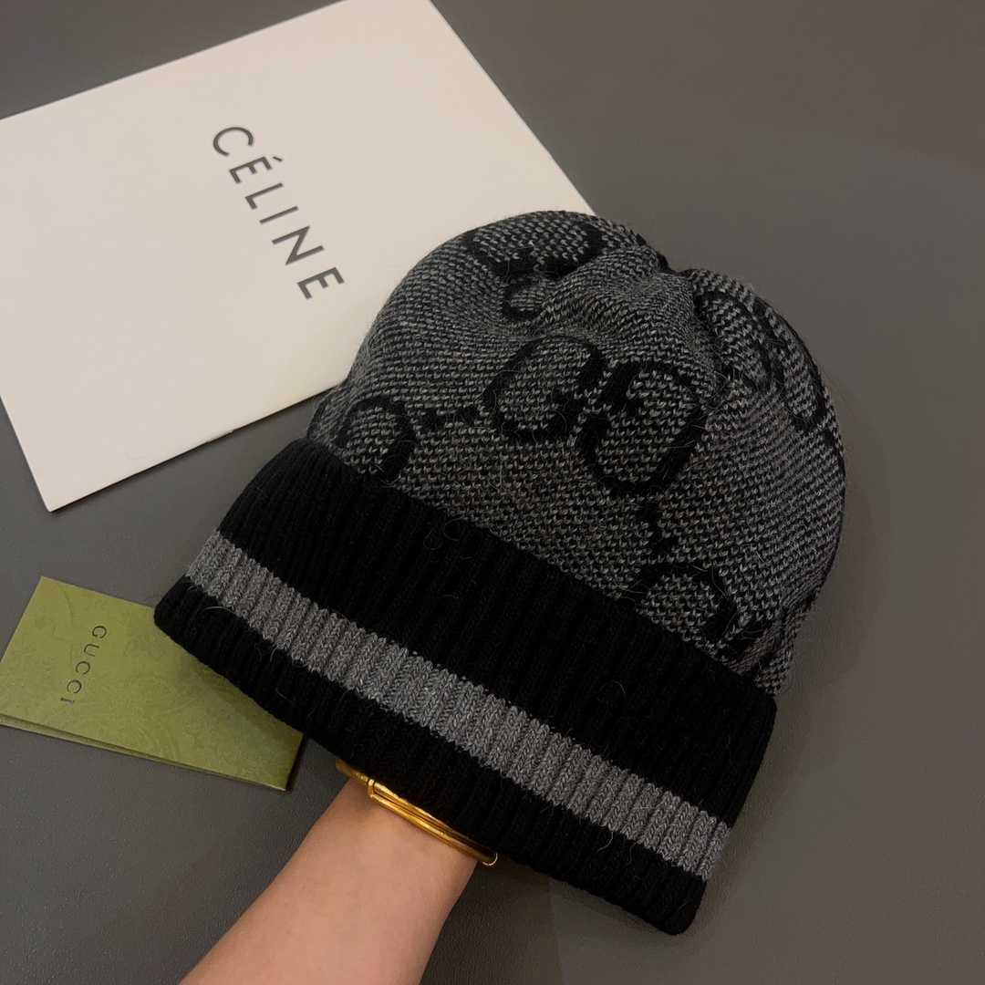 Gucci GG Knit Cashmere Hat - DopestKickz