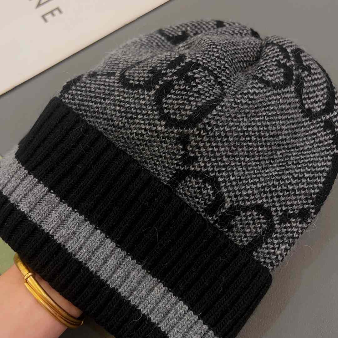 Gucci GG Knit Cashmere Hat - DopestKickz