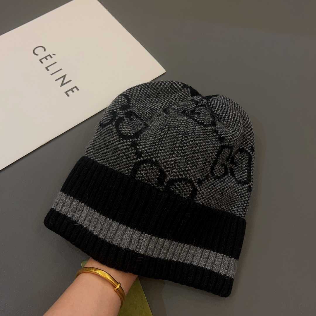 Gucci GG Knit Cashmere Hat - DopestKickz
