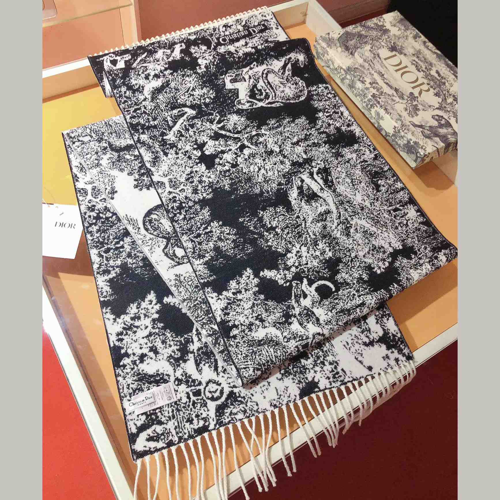 Dior Toile De Jouy Sauvage Scarf  - DopestKickz