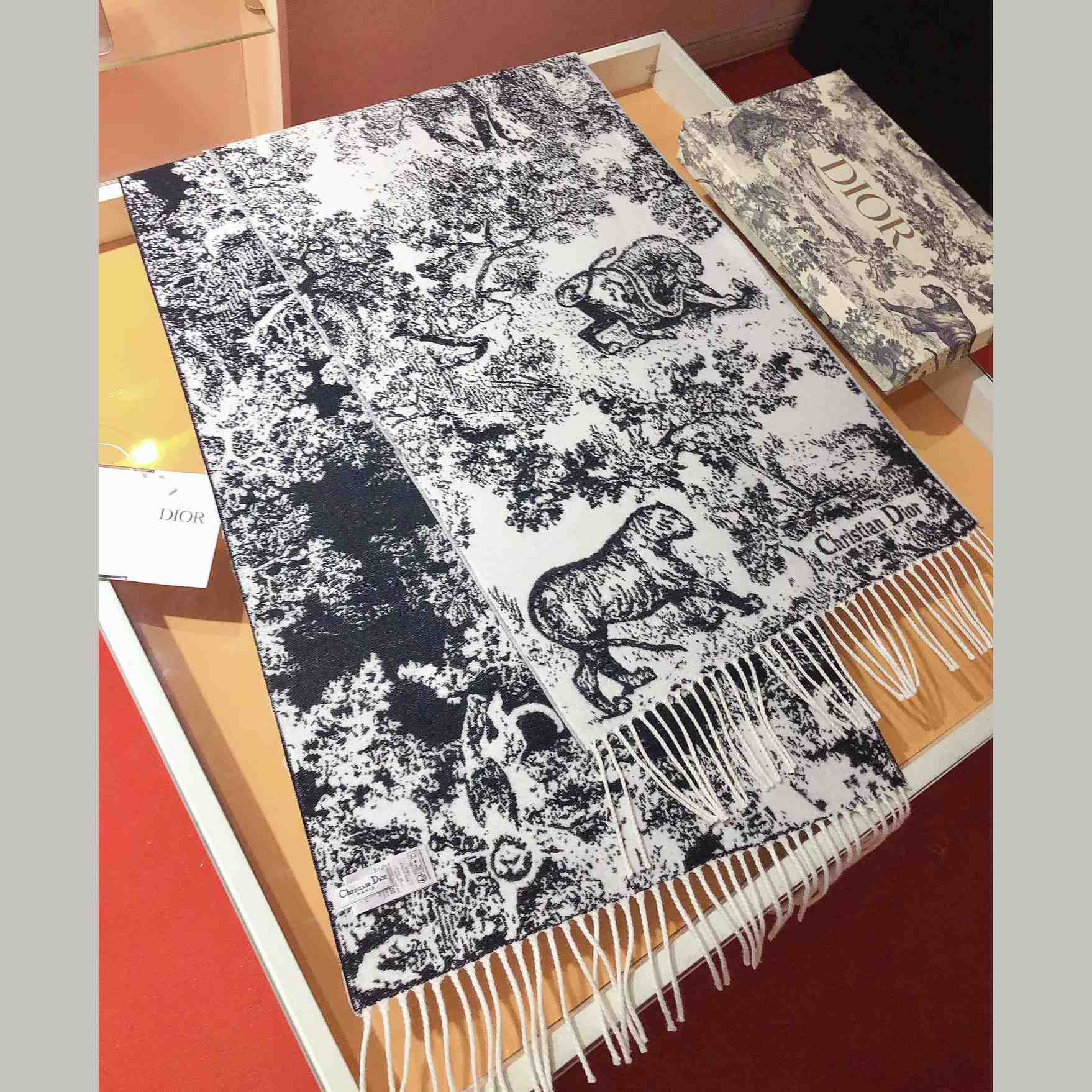 Dior Toile De Jouy Sauvage Scarf  - DopestKickz