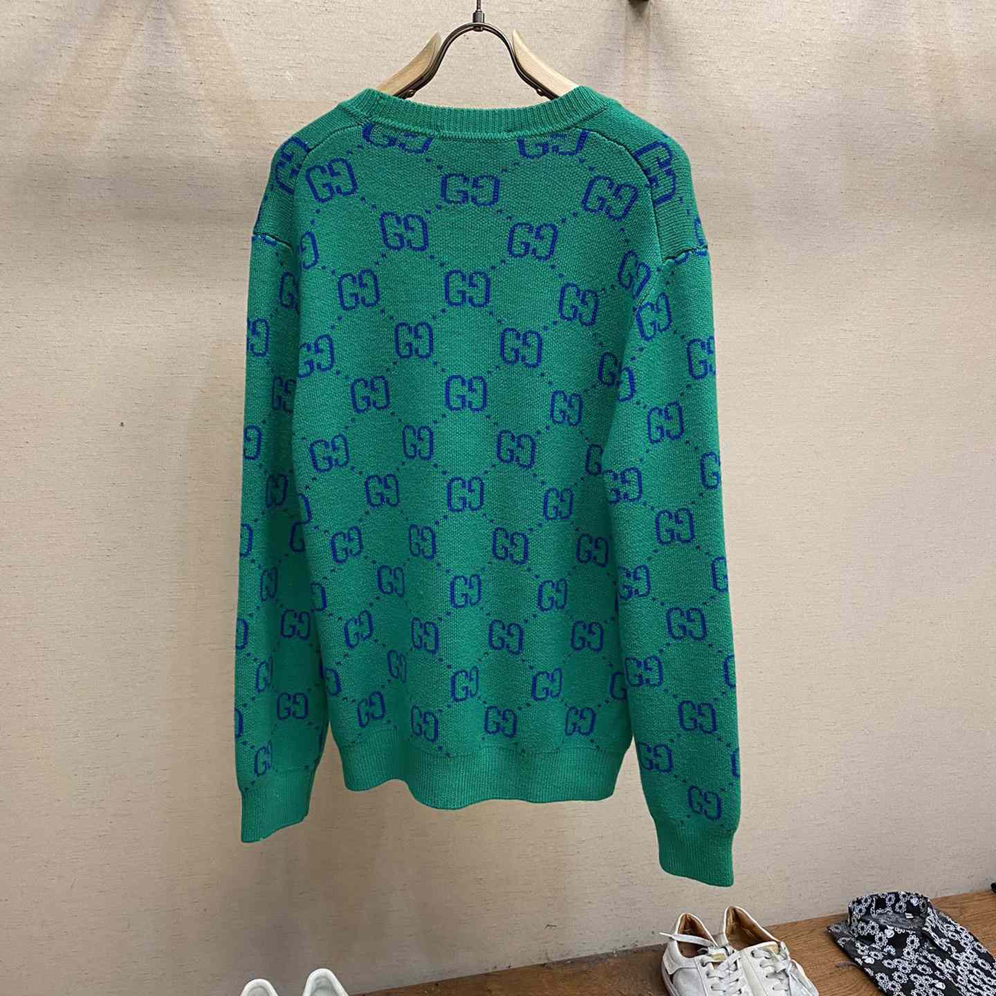 Gucci Green Knit GG Cardigan  - DopestKickz
