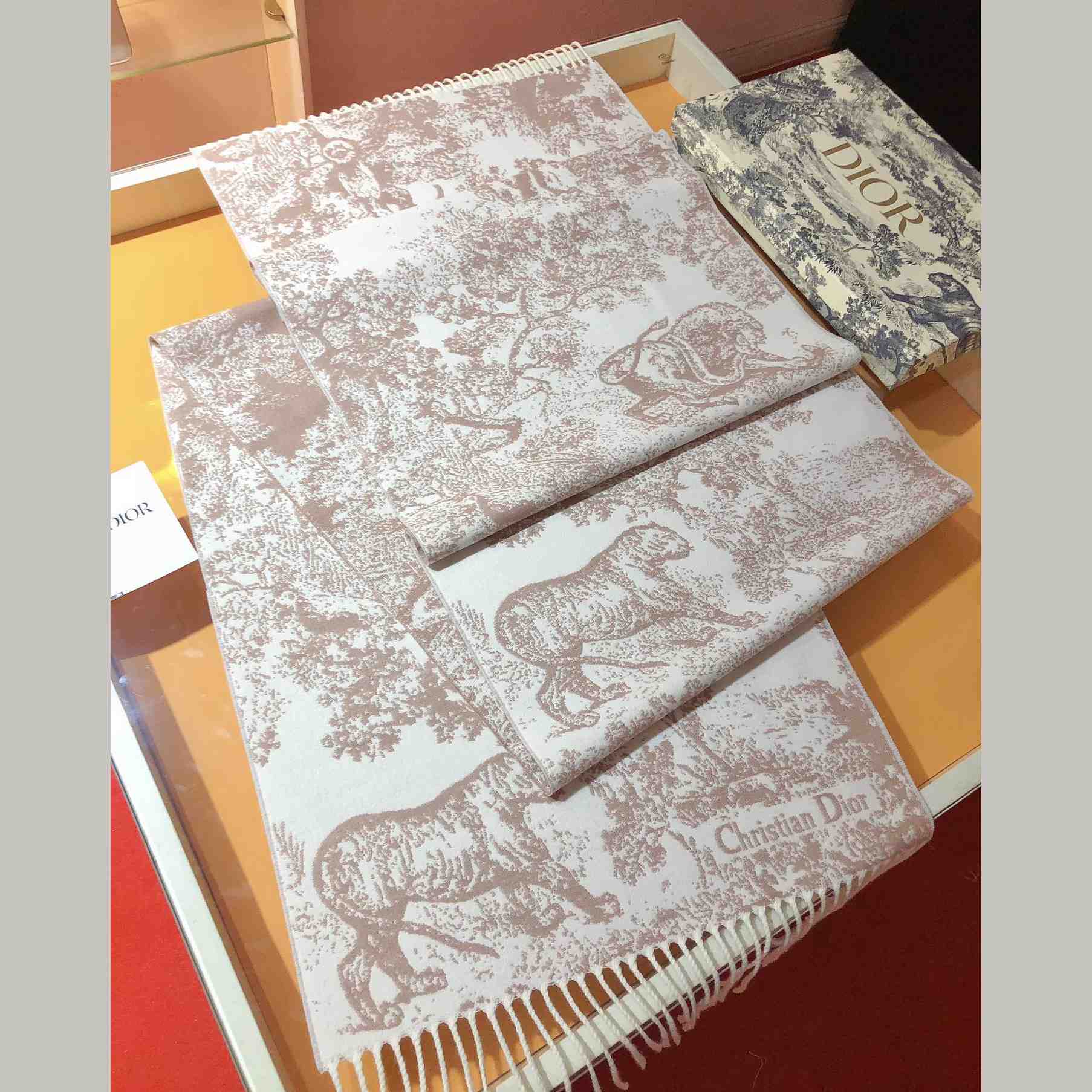 Dior Toile De Jouy Sauvage Scarf  - DopestKickz