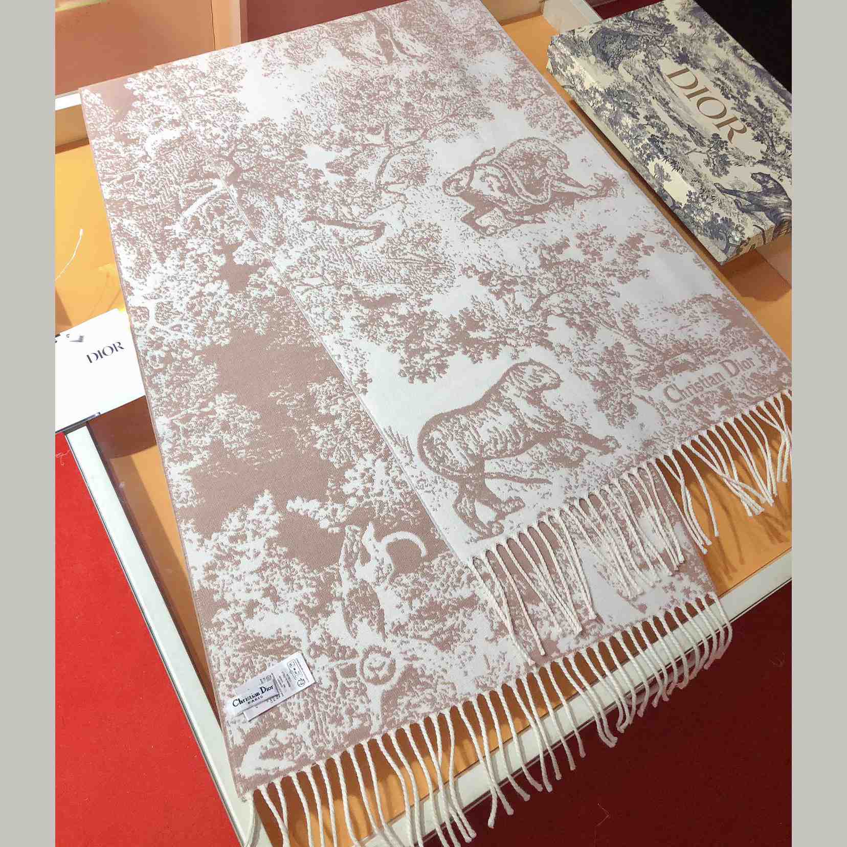 Dior Toile De Jouy Sauvage Scarf  - DopestKickz