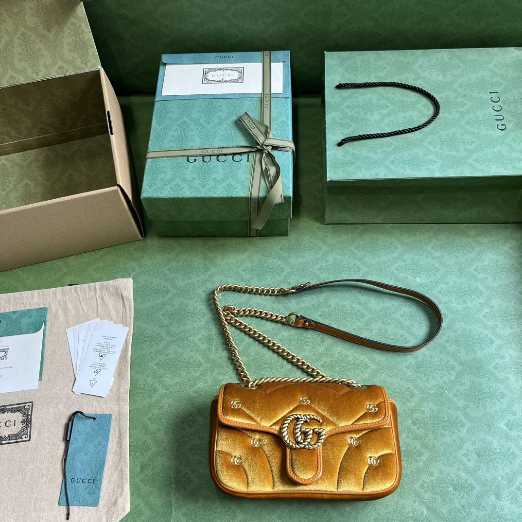 Gucci GG Marmont Mini Shoulder Bag - DopestKickz