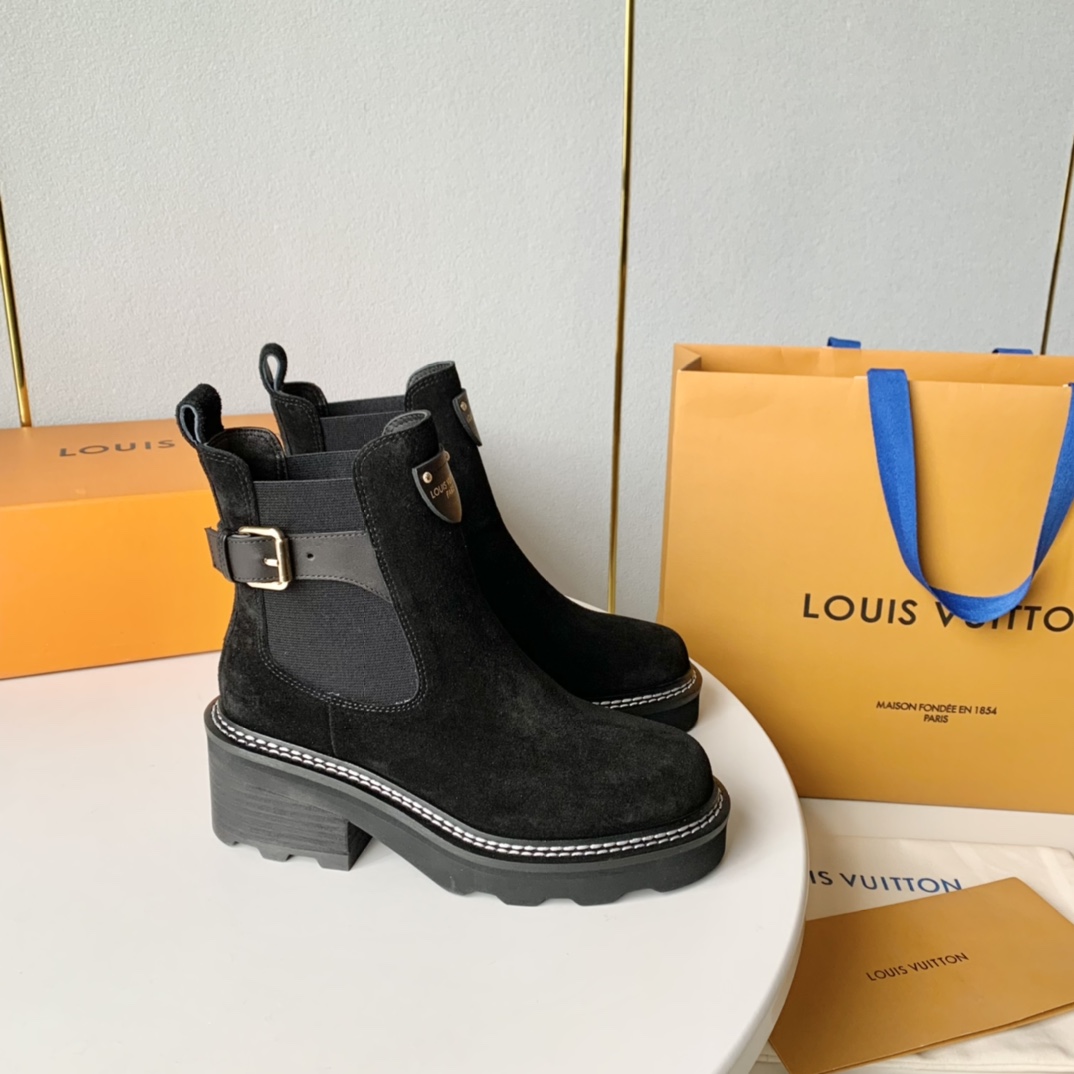 Louis Vuitton LV Beaubourg Ankle Boot - DopestKickz