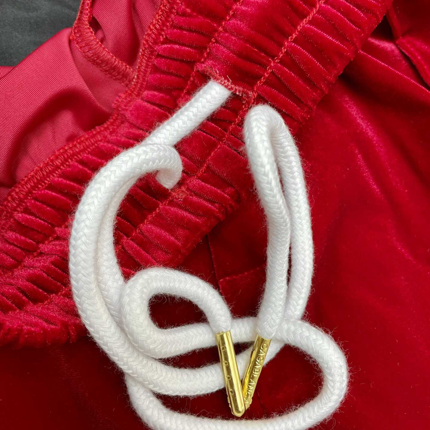 Casablanca Laurel Velour Tracksuit Bottoms - DopestKickz