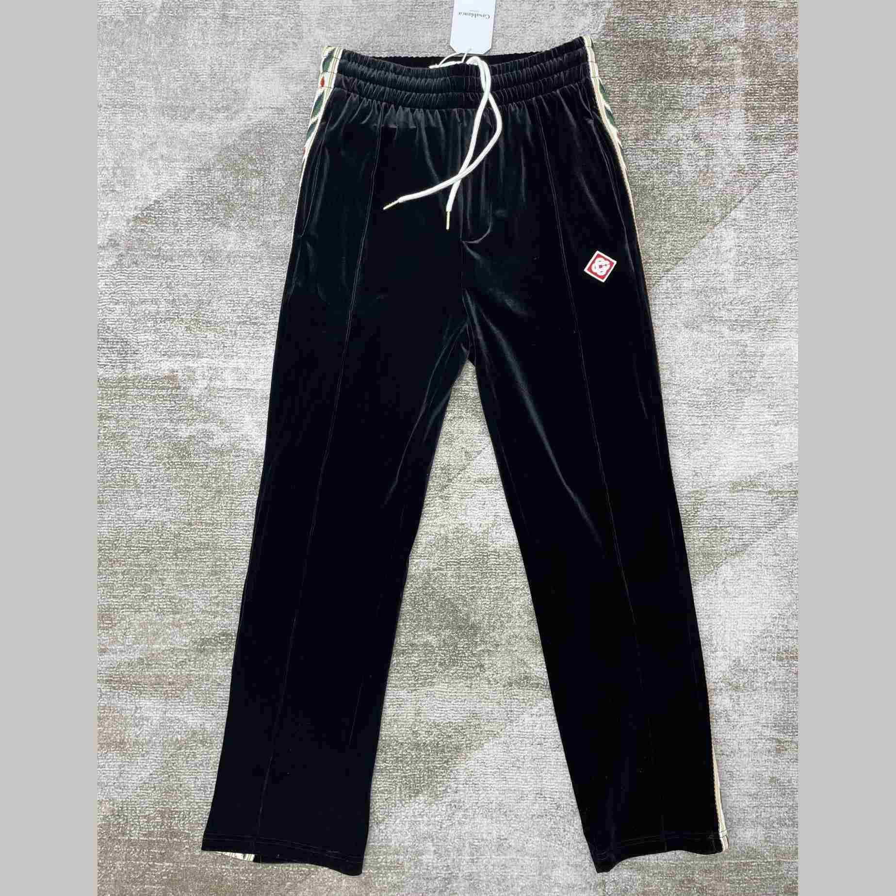 Casablanca Laurel Velour Tracksuit Bottoms - DopestKickz