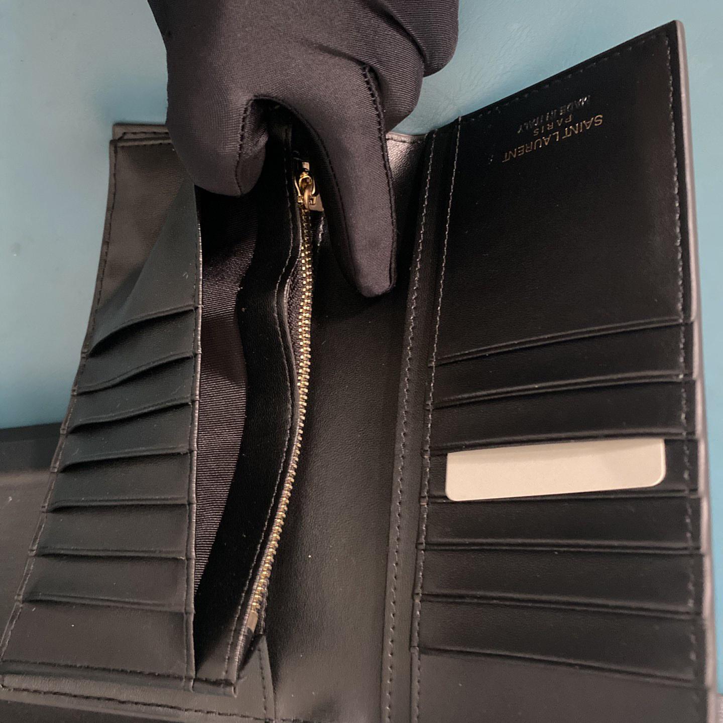 Saint Laurent Monogram Embossed Pouch  (18-12-2.5cm) - DopestKickz